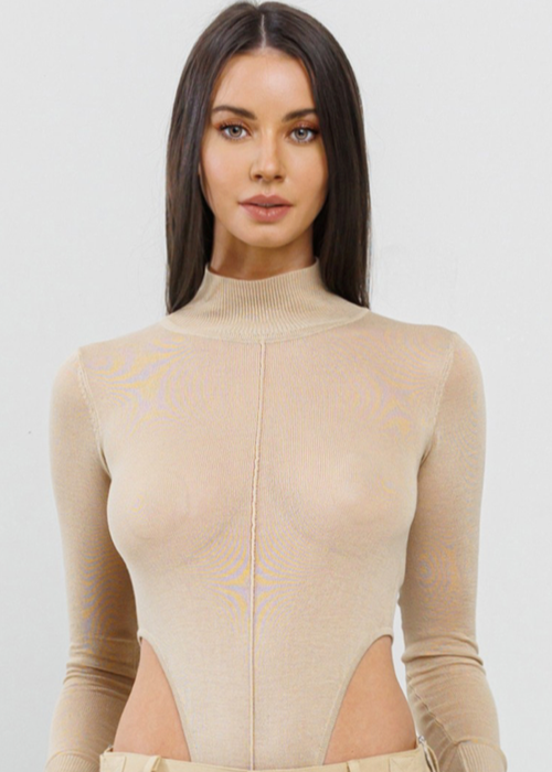 Cover Me High Cut Bodysuit