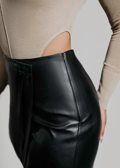 Midnight Hours Leather Skort